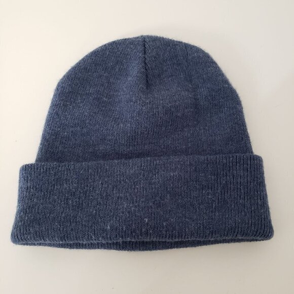 Carhartt Knit Beanie Hiking Outdoor Casual Blue Hat Adult - Picture 3 of 4